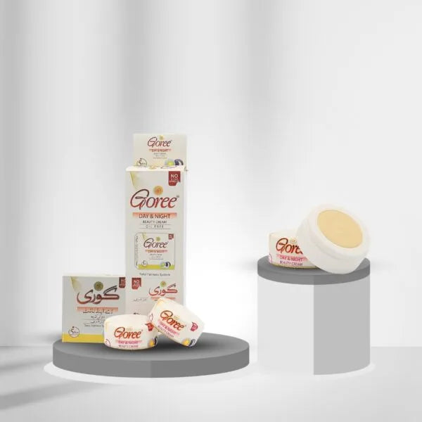 Goree Day & Night Beauty Cream – Oil Free, Vitamin B3, Moisturizing & Fairness