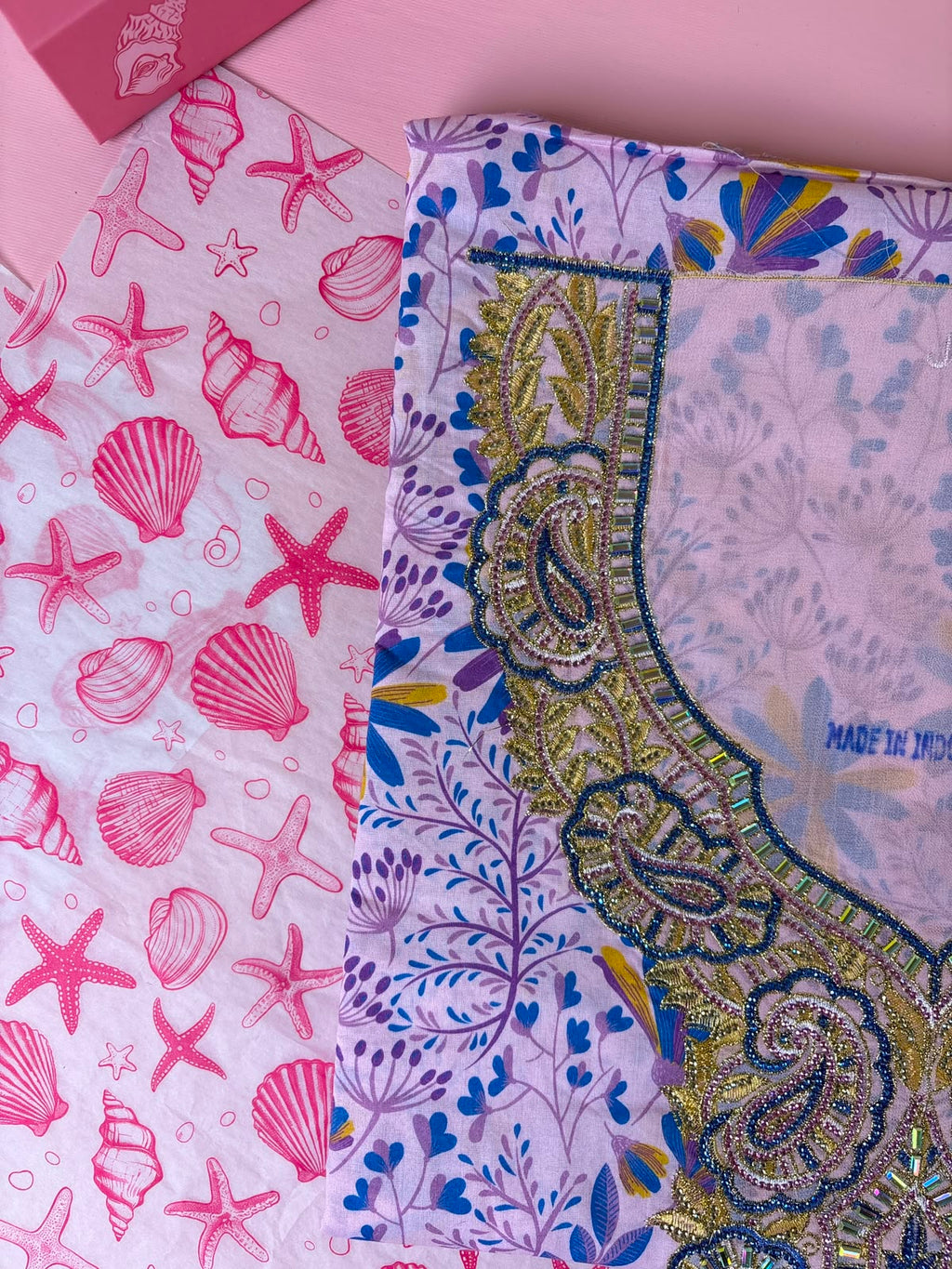 Lavender Botanical Mukhawar – Premium Cotton