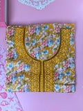 Golden Floral Beaded Mukhawar