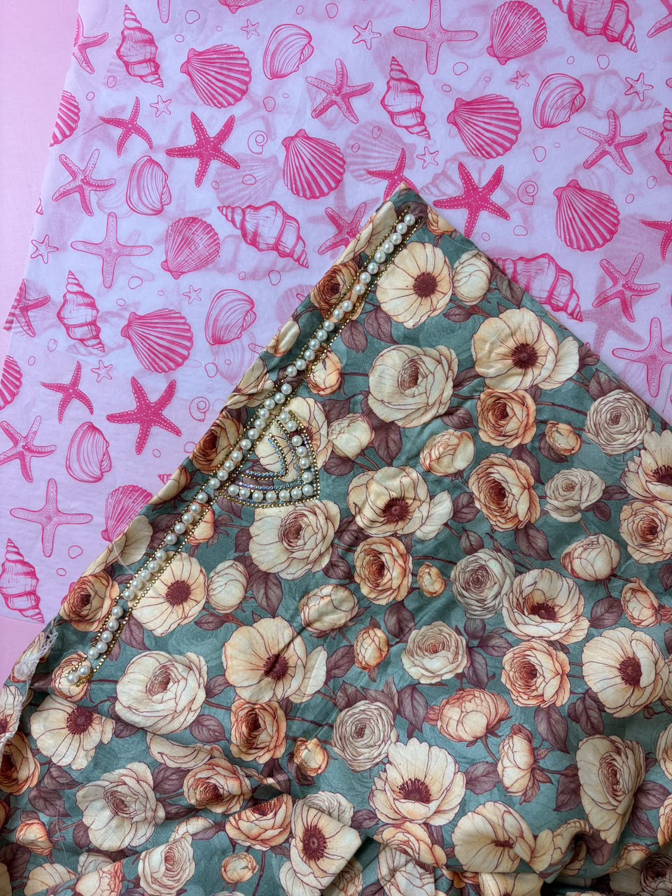 Teal Rose Pearl Mukhawar