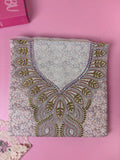 مخوار قطن جابان مطرز فاخر - 4 متر | Mukhawar Japan Cotton Embroidered