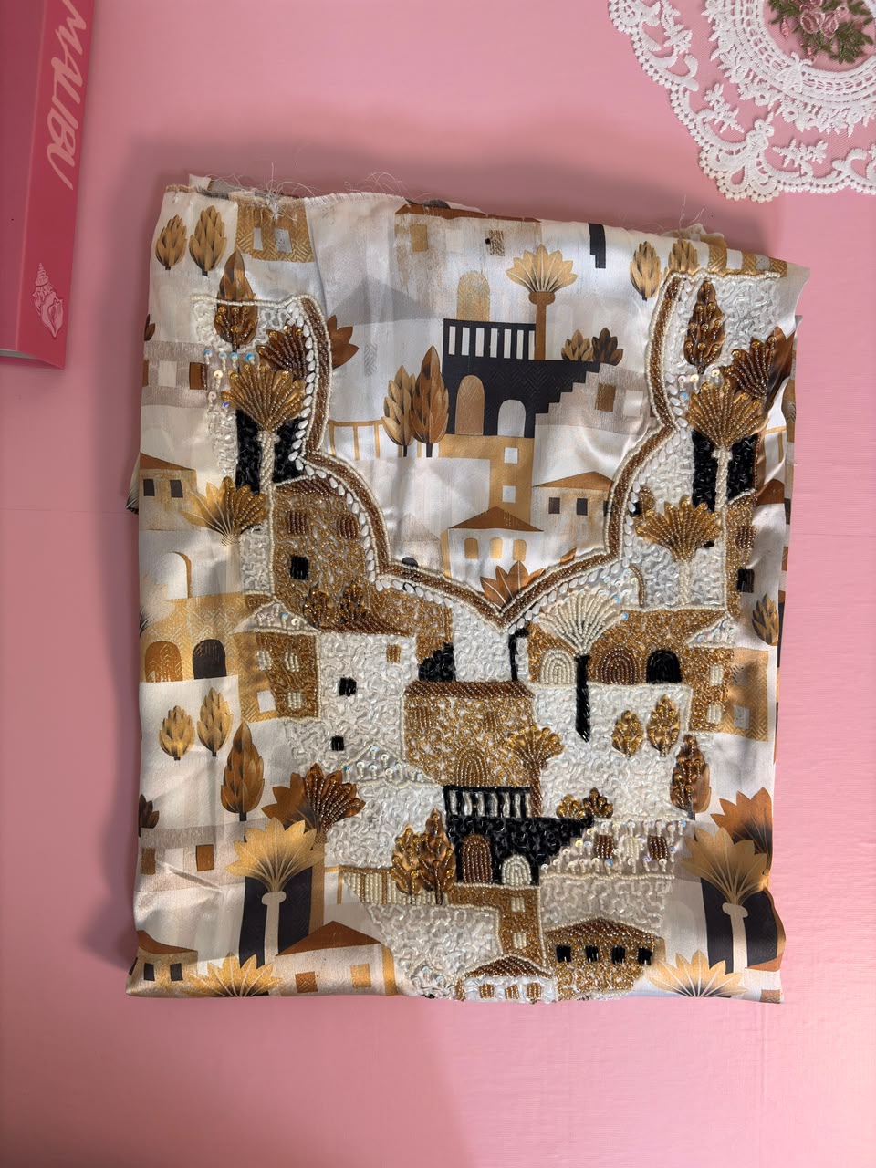 Mukhawar Arabic Gold - Silk City Print | مخور عربي ذهبي حرير