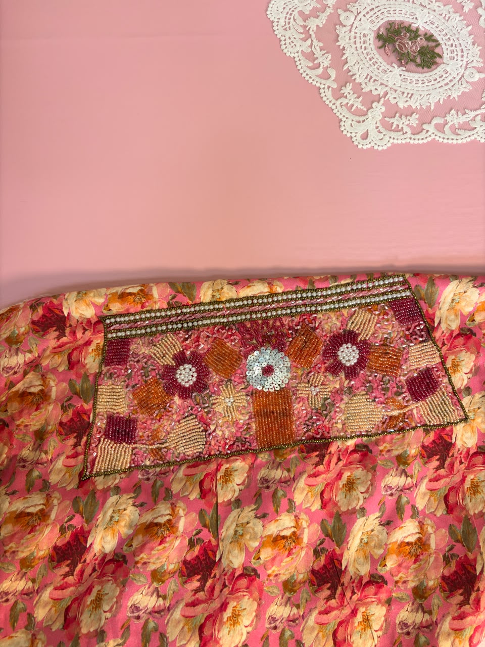 Mukhawar Arabic Rose - Cotton Floral Print | مخور عربي وردي قطن