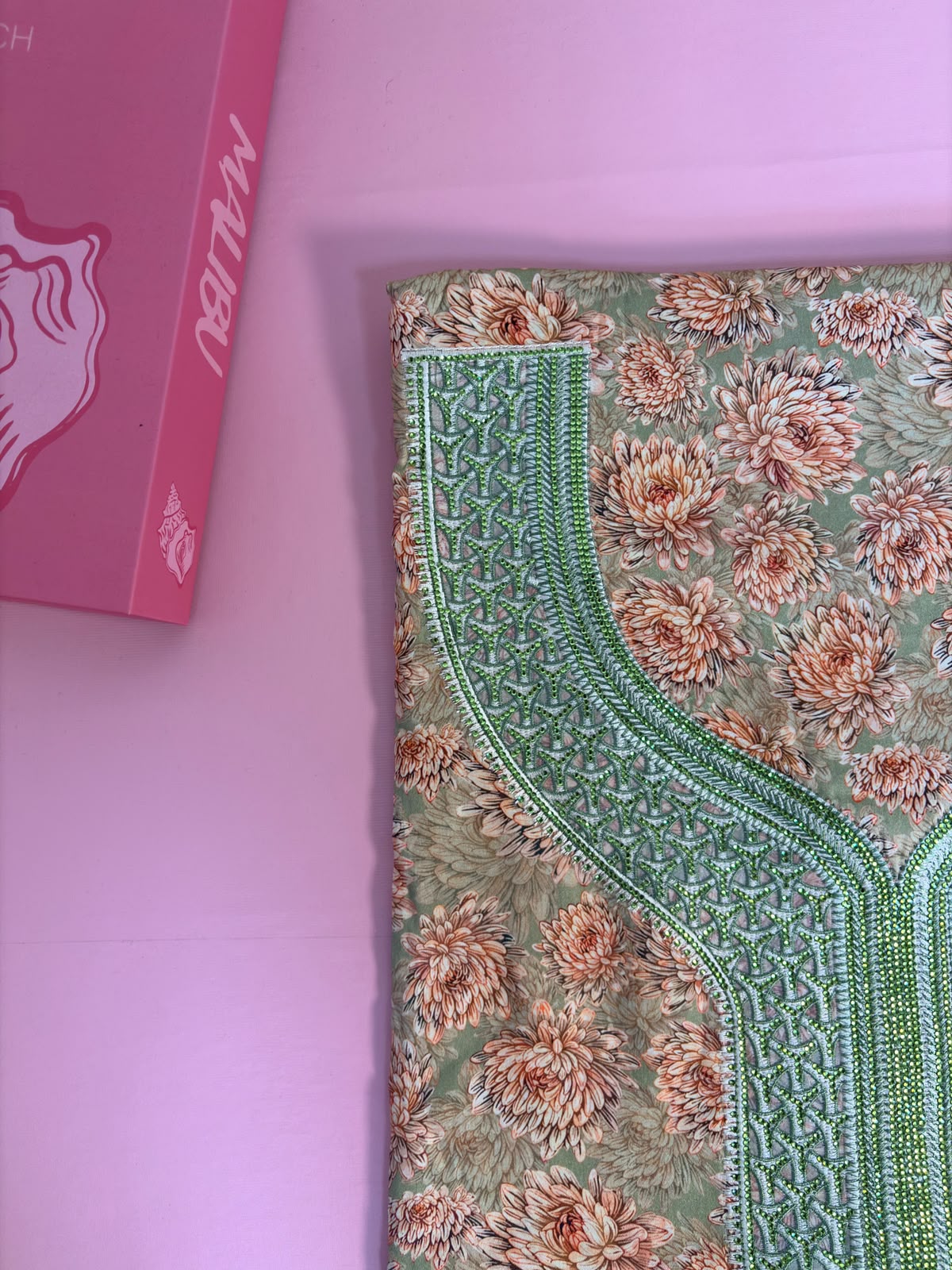 Mukhawar Arabic Sage Green - Cotton Floral | مخور عربي أخضر قطن